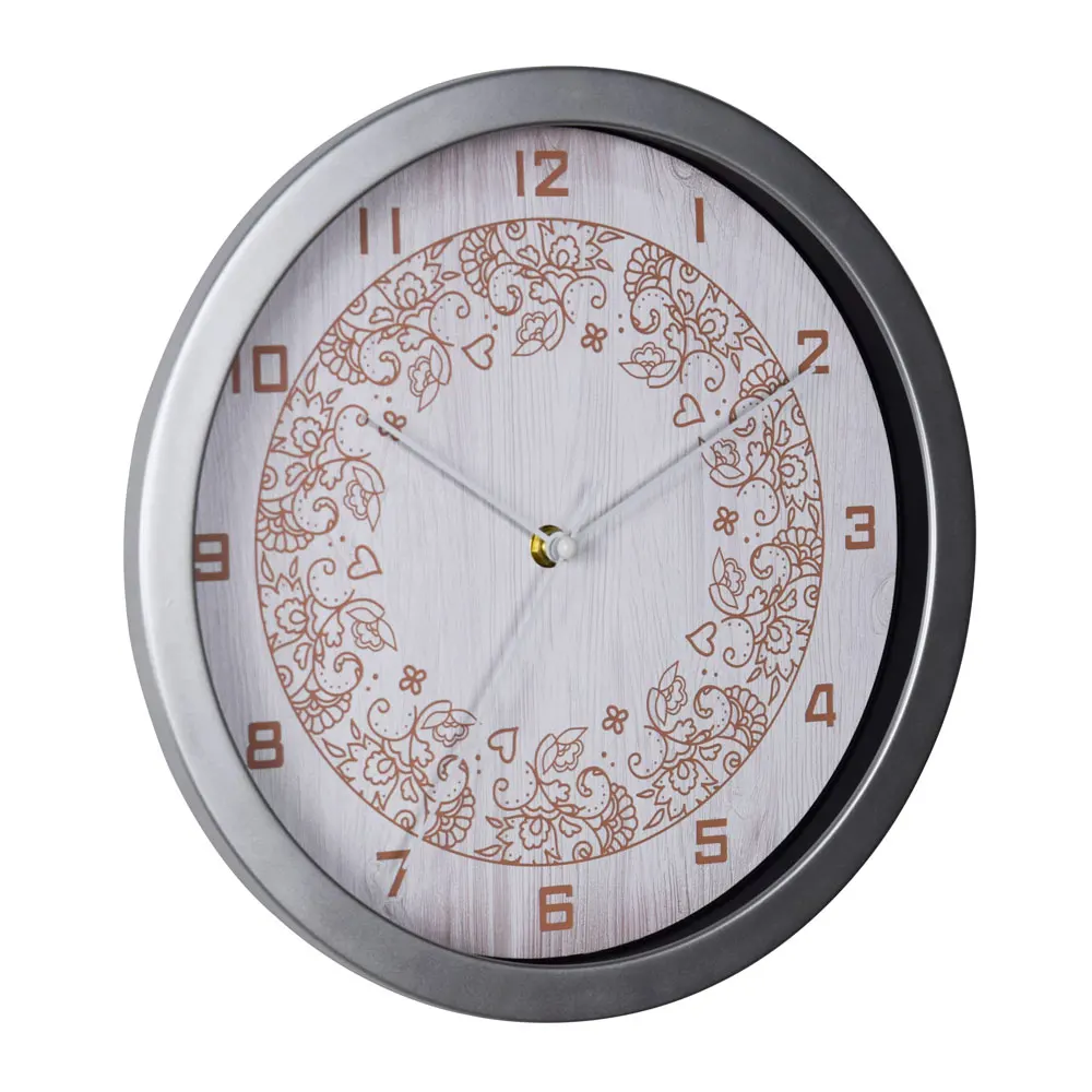 Classic Free Sample available Plastic Wooden Wall Clock 12Inch