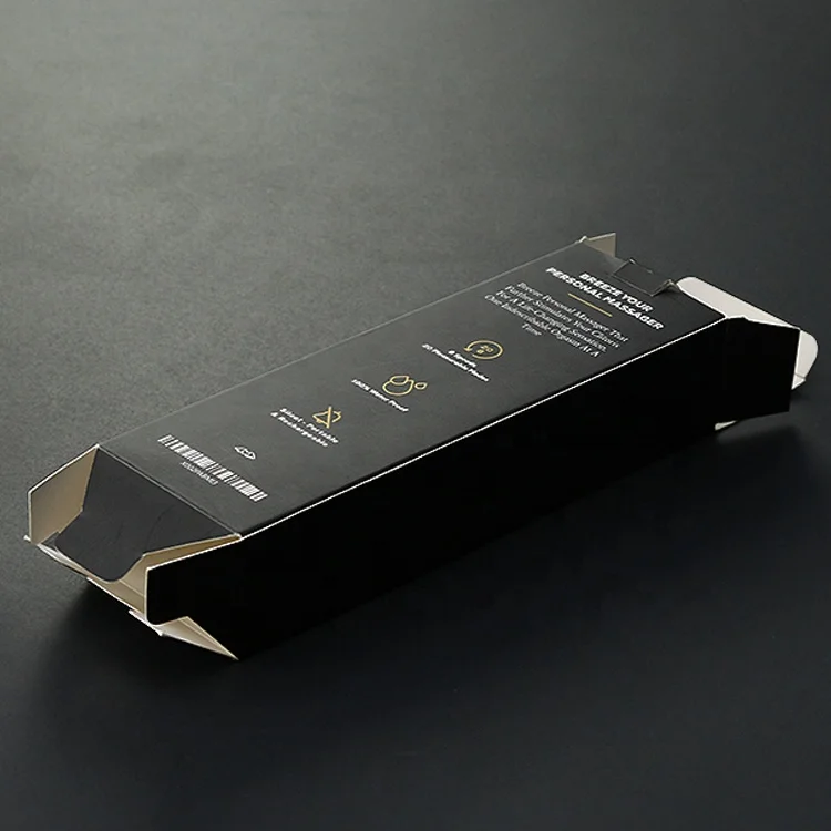 wholesale printed logo custom black folding cartons adult toys sex products packaging box for man woman