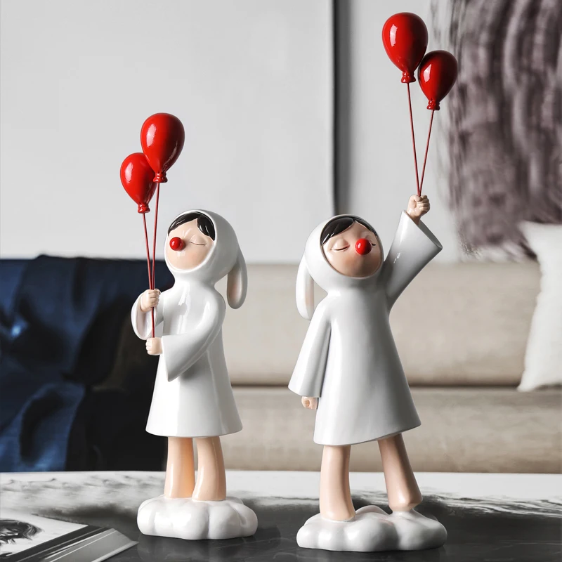 Creative rabbit girl ornaments wedding gifts for the newlyweds living room home wedding room engagement decoration