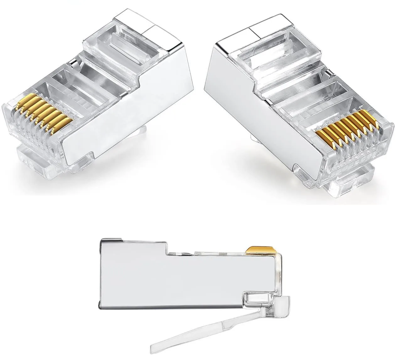 Разъем Cat6 RJ45 разъем металлический экранированный коннектор FTP 8P8C Модульный