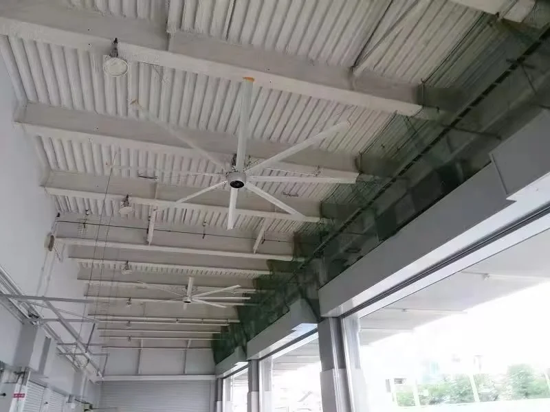 China best price cow pasture farm 10ft 12ft 1500w air cooling fans pmsm industrial ceiling big ass fan AC hvls fan motor