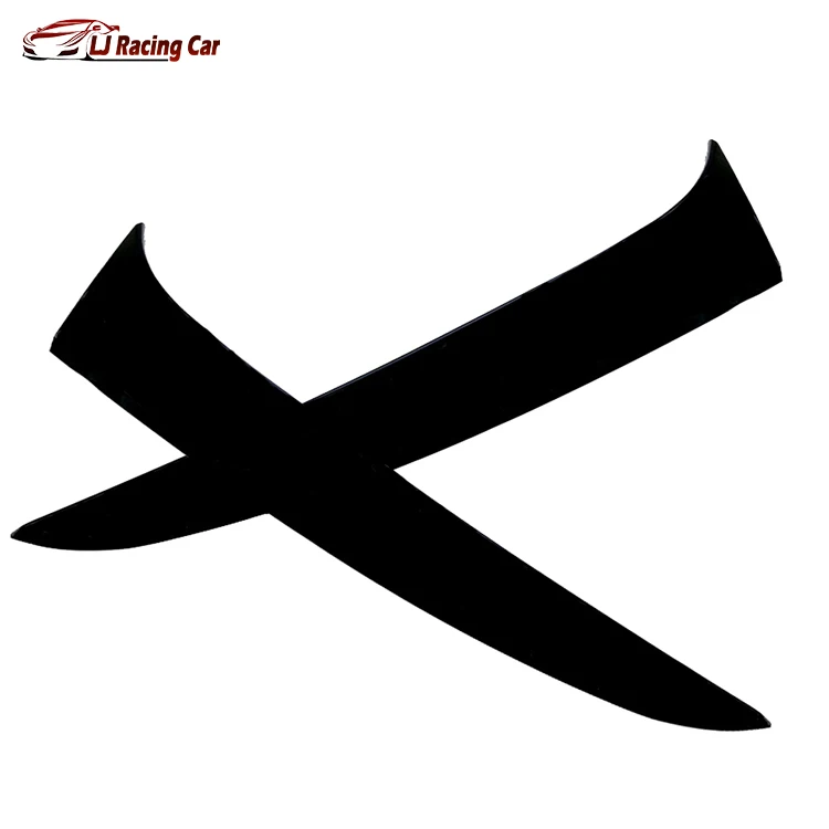 Glossy Black Window Rear Spoiler Side Wing Splitter Trim Cover For Kia Sportage R 2011 2012 2013 2014 2015