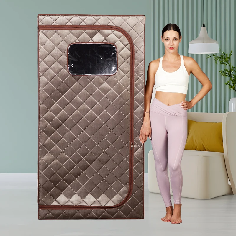 Portable Full Body Sauna Tent Detoxification Folding Portable Sauna One Person Mini Indoor Steam Sauna Cabin Room