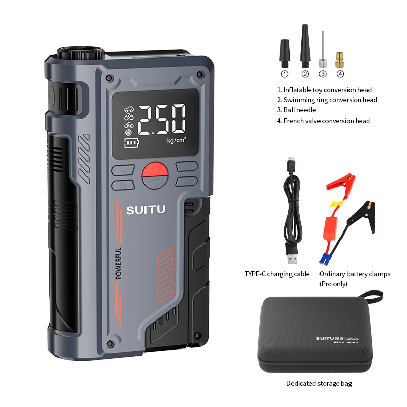 Car jump 10000mAh Portable Jumper Starter with air compressor  Emergency Battery Booster Charger