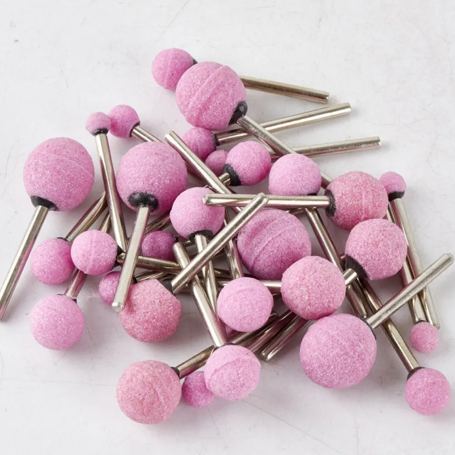 16mm Pink Corundum Ball Shape Grinding Head Abrasive mounted point