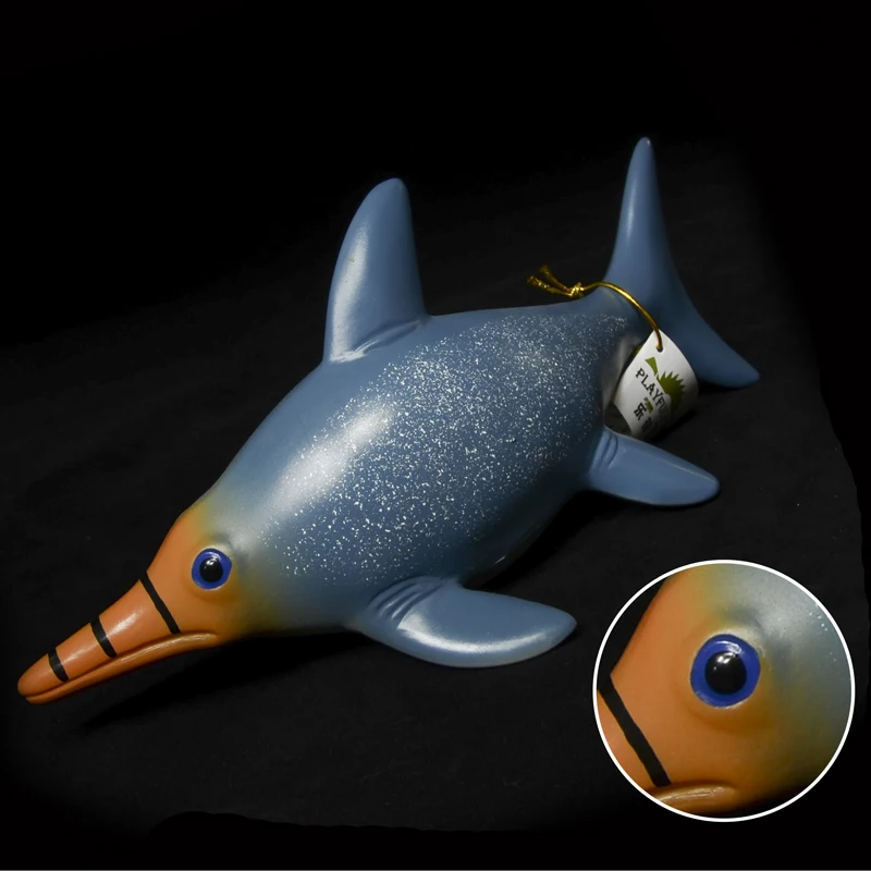 Kiya  Soft Rubber ichthyosaur miniature rubber animals inflatable animal toys set stuffed wild animales toy