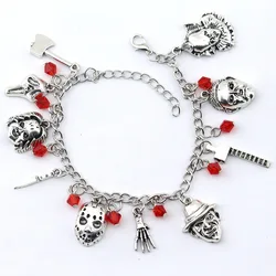 Jewelry 2023 Wholesale Personality Horrible Unique Alloy Bracelet Black Firday Bracelet for Men
