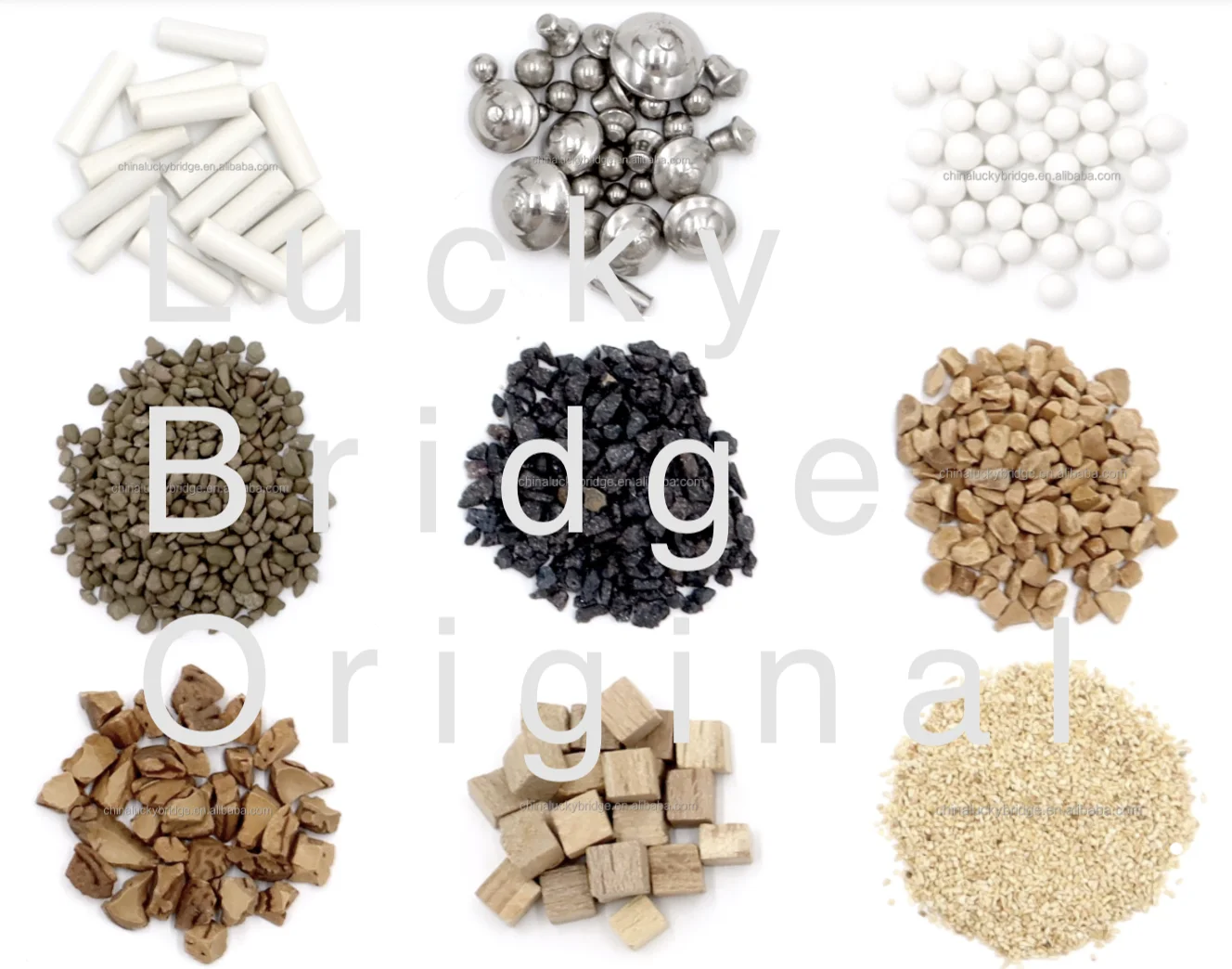 EZ Polishing High Density Polishing Balls Stone  Zirconia Beads Steel Corn Cob Walnut Shell Wooden Media Mass Finishing Media