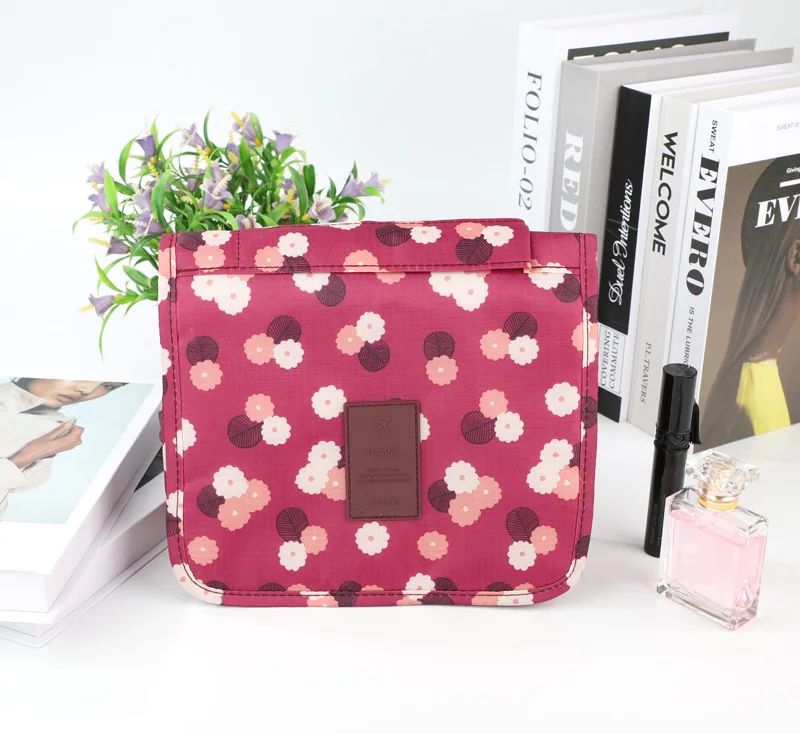 New High Quality Travel Wholesale Nylon Rubber Logo Waterproof Toilet Bag For Hanging Men and Women