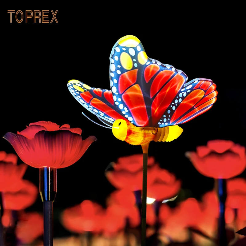 TOPREX DECOR 2021 Новый парк наружное садовое украшение водонепроницаемый Динамический светодиодный садовый