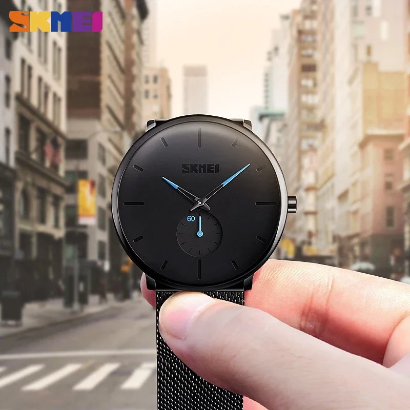 SKMEI 9185 Big Dial Display 30M Waterproof  Mens Style Hand Watch 2023 Relojes Sport Digital Wristwatches Smart Quartz Watch