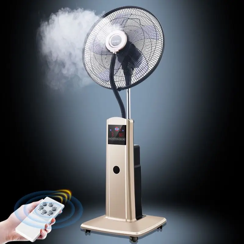High Quality Air Cooler Domestic Standing Humidifier Mist Fan With Remote water mist fan