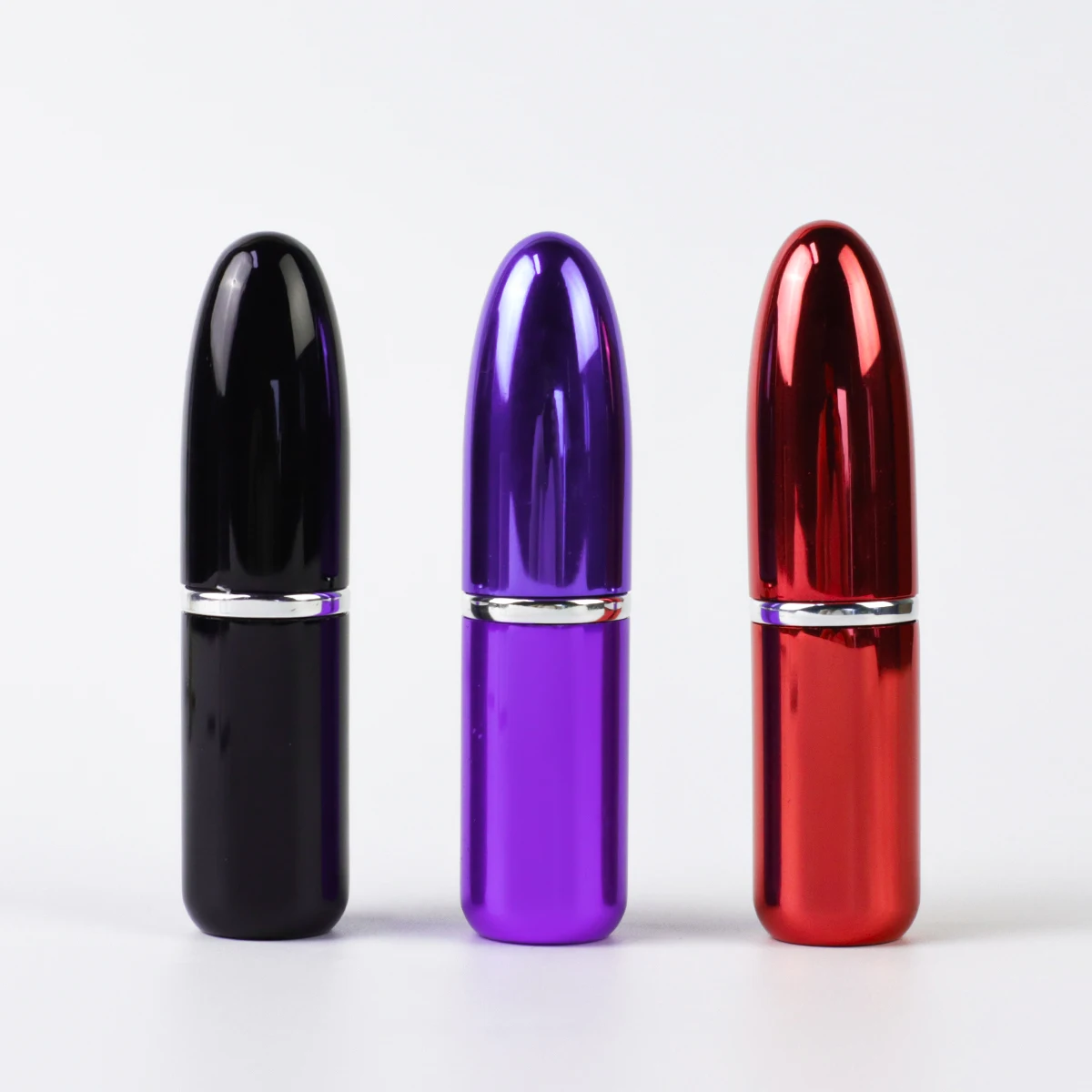 Portable 5 ml 10 ml 20 ml bottom refillable twist-up red aluminum  hanging perfume glass bottle for perfume