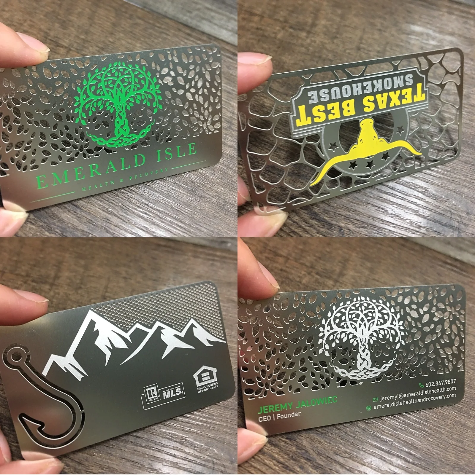 Custom Metal Business Card with Logo Design Engraved Luxury Membership Visit Card Stainless Steel Finish Laser Cut Business Card