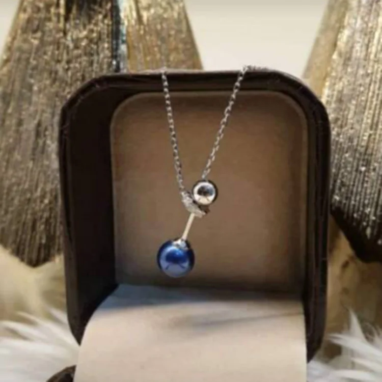 
7-8mm Real Natural freshwater pearl necklace with 925 sterling silver pendant necklace for women Natural pearl jewelry 