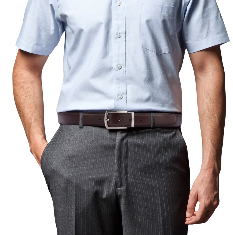 First layer genuine leather gift box packaging cowhide belt factory customized needle buckle belt