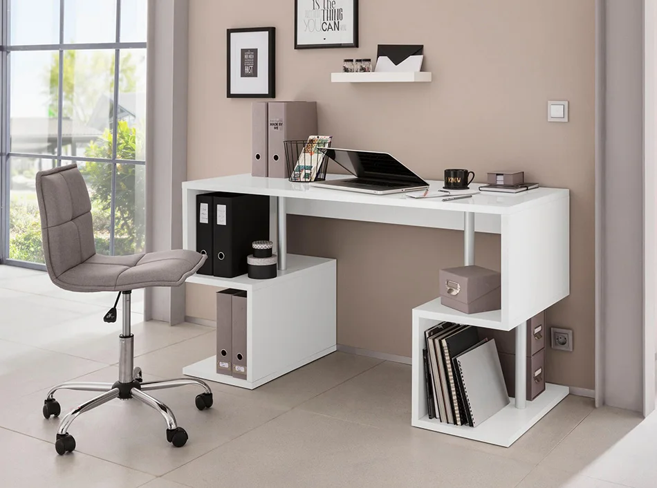 Modern Ergonomic Office Furniture Wooden Manager Director Table  L Shape Executive Office Desk