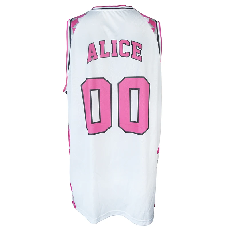 OEM blank sublimation mesh basketball jersey basketball jersey uniform design color White