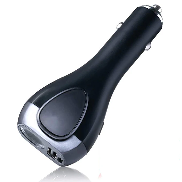 7-in-1 Vehicle Emergency Multitool  USB Car Charger with 2200mAh Power Bank Window Breaker Seat Belt cutter Audible S.O.S Alarm