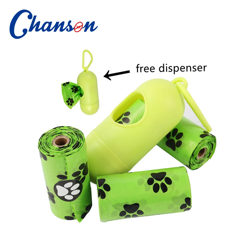 Factory Sales Pet Poop Portable EPI 100% Compostable Dog Eco Waste Bag 20 in box with dispenser