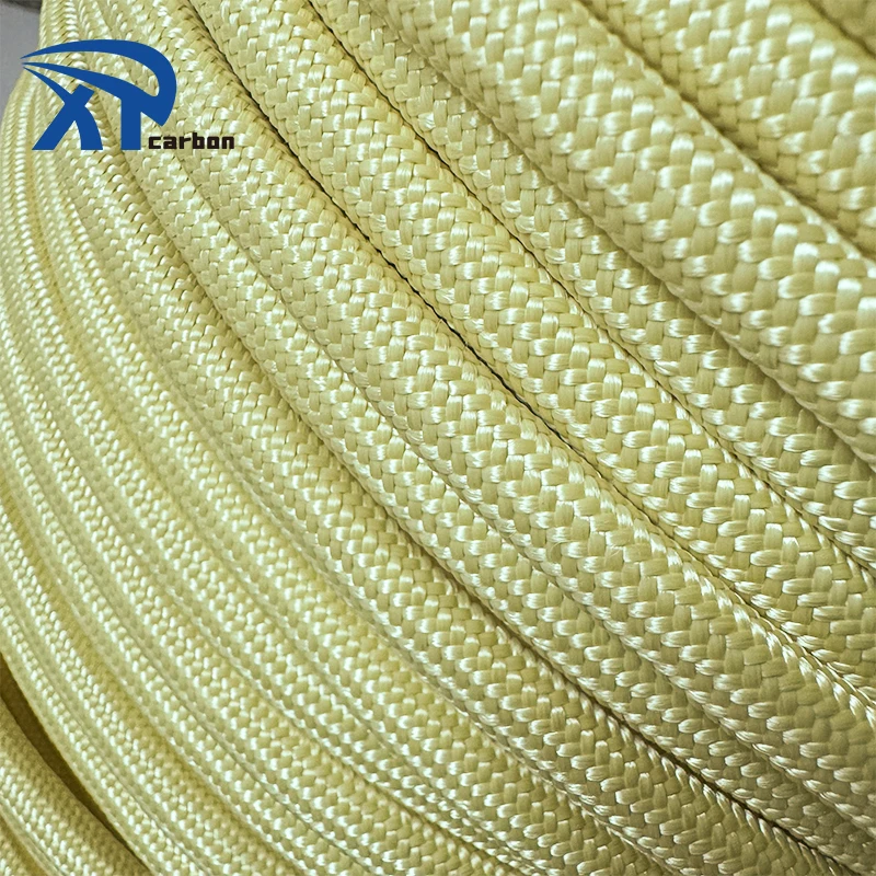 Stable Heat Resisting Performance Double Braided 8mm Aramid Fiber Rope for Firefighting