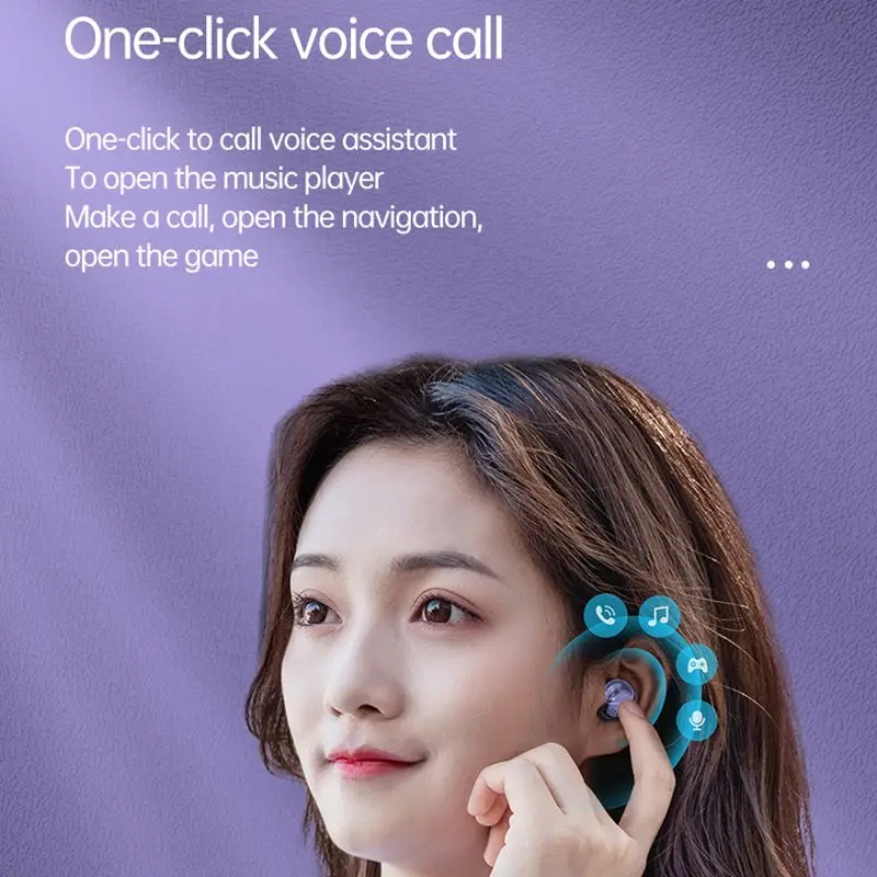 M32 Tws Mental Plating Effect BT 5.1 Hifi Earphone In-ear Sports Waterproof Headset LED Display Earbuds Wireless