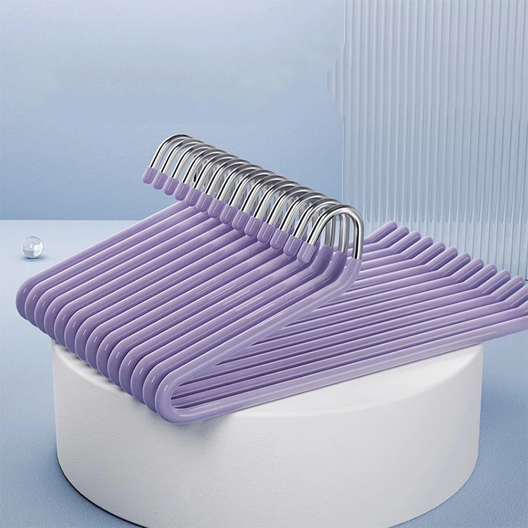 Wholesale Space Saving Metal White Open Ended Pants Hanger Multicolor Space Saving Hangers