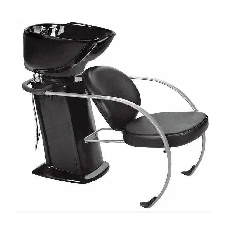 Backrest PU Leather Hair Washing Tool High Quality Salon Furniture Barber Chair Hair Washing Station Shampoo Chair