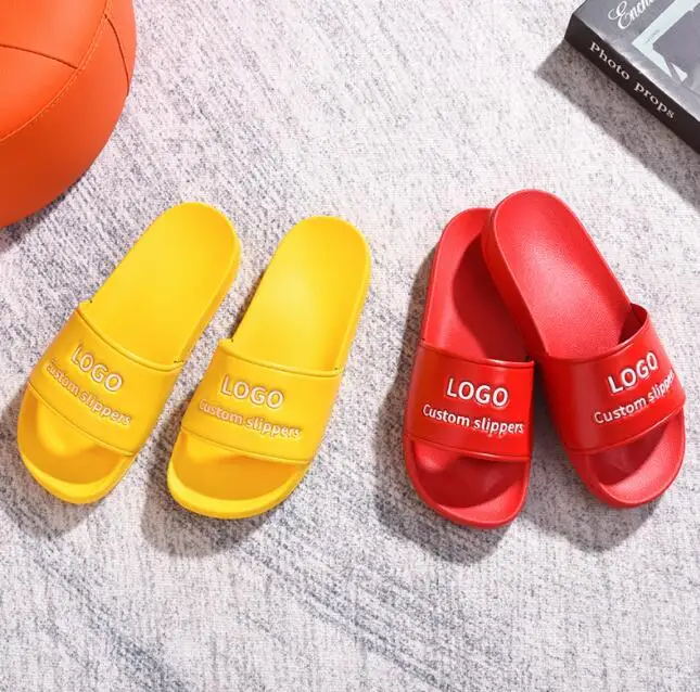 2024 Custom Logo Fashion OEM Custom Slippers outdoor Men Black Slide Sandals