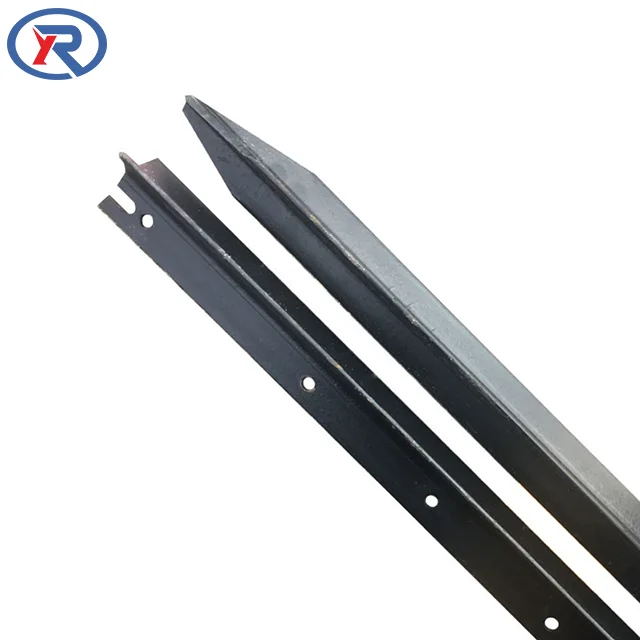 Australian Standard 2.04kg/m black bitumen coated Y star picket with hooks/Steel metal Y type star fence post pickets for farm
