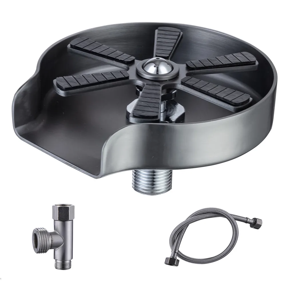 304 Stainless Steel Glass Rinser for Kitchen Sink Bar Accessories Bottle Cup whisky Glass Rinser Faucet Completed Set