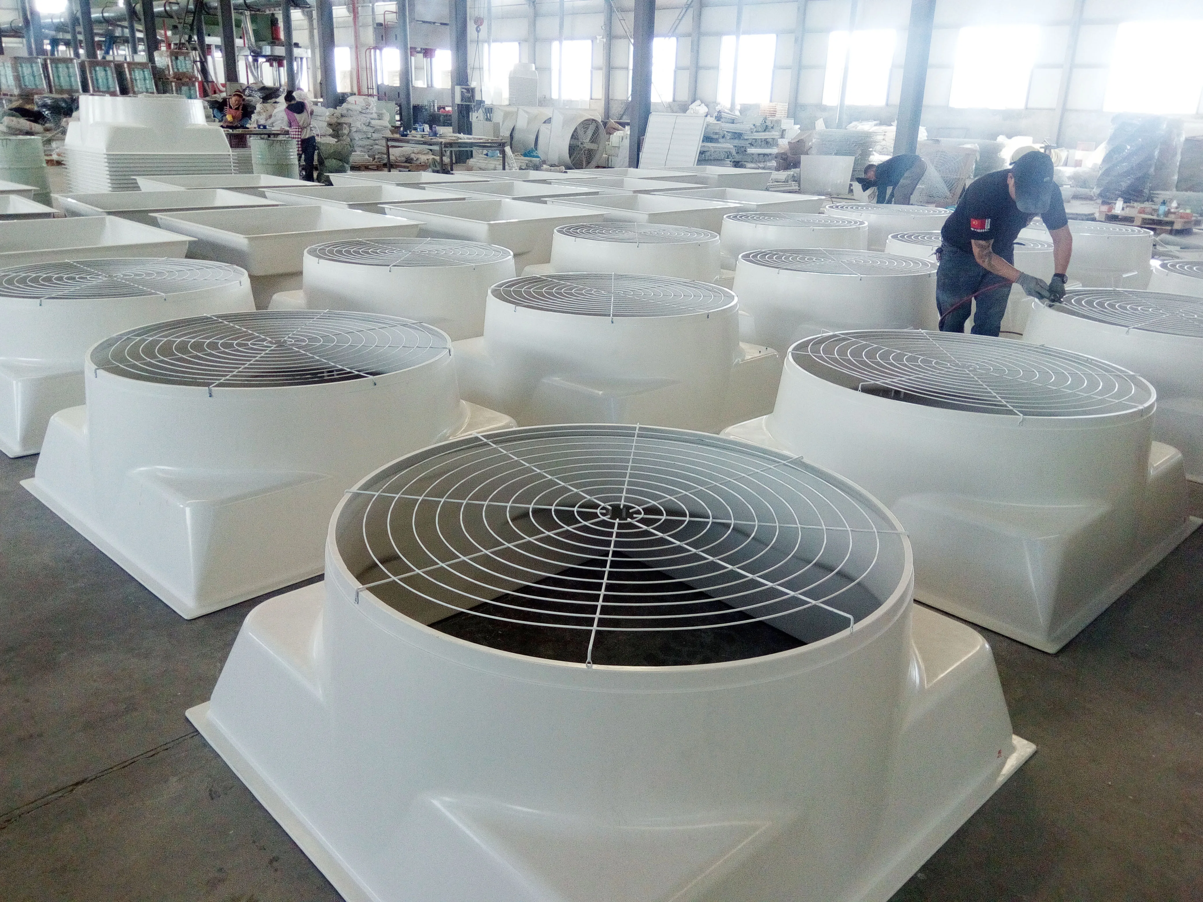 industrial ventilating centrifugal frp multifan cone ventil fan pig farm window fan exhaust fan