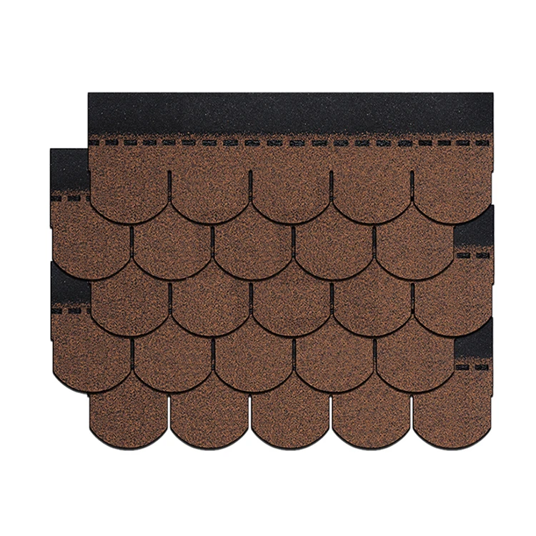 free sample 30 years warranty high quality dark brown asphalt shingles fish scale bitumen roofing shingles tiles for 3 tab
