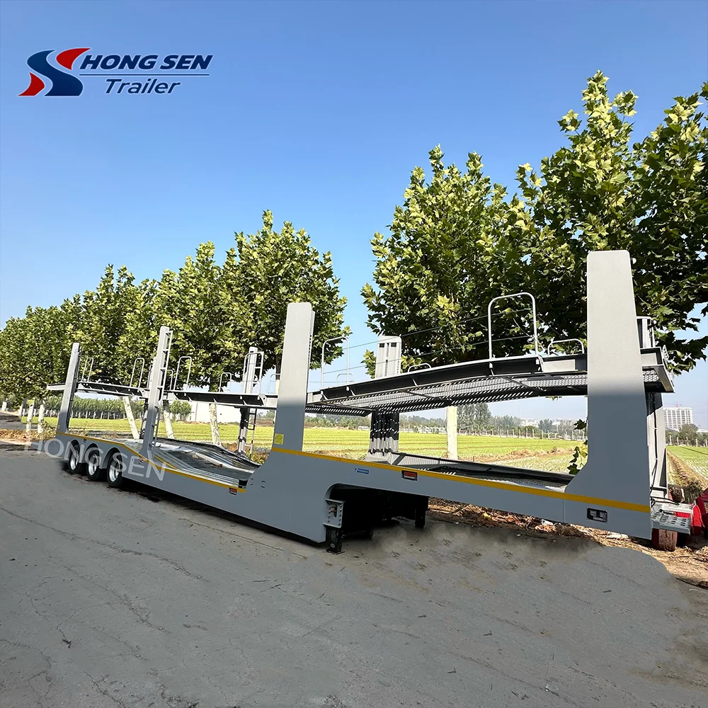 2 Axle 6-8 Car Transport Logistics Vehicle Semi-Truck Trailer