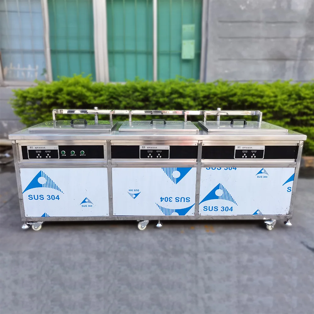 Трехстанционный Ультразвуковой очиститель Tullker для ванны впитывающая головка цилиндра карбюратор инжектор промышленная Очистительная Машина