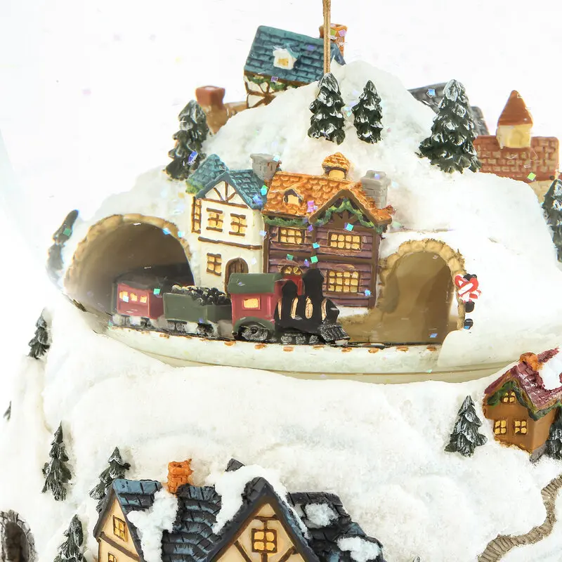 Snow Globe Christmas Water Globe Christmas Decoration  Crystal Ball Snow Globes with Snowman Spinning
