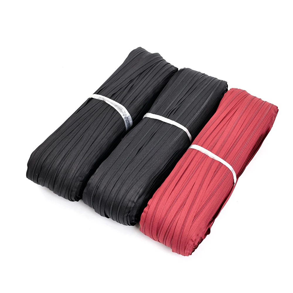 Fermeture Eclaire Nylon Cfc Zipper Rolls Size 5 For Suitcase Trolley Bag Nylon Coil Zipper Tape Nylon Zipper Long Chain A Grade