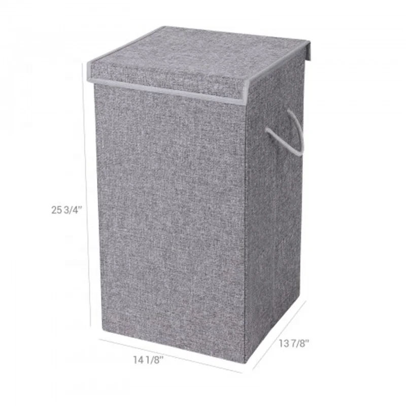 Jinliu Fabric Double laundry baskets with detachable lid