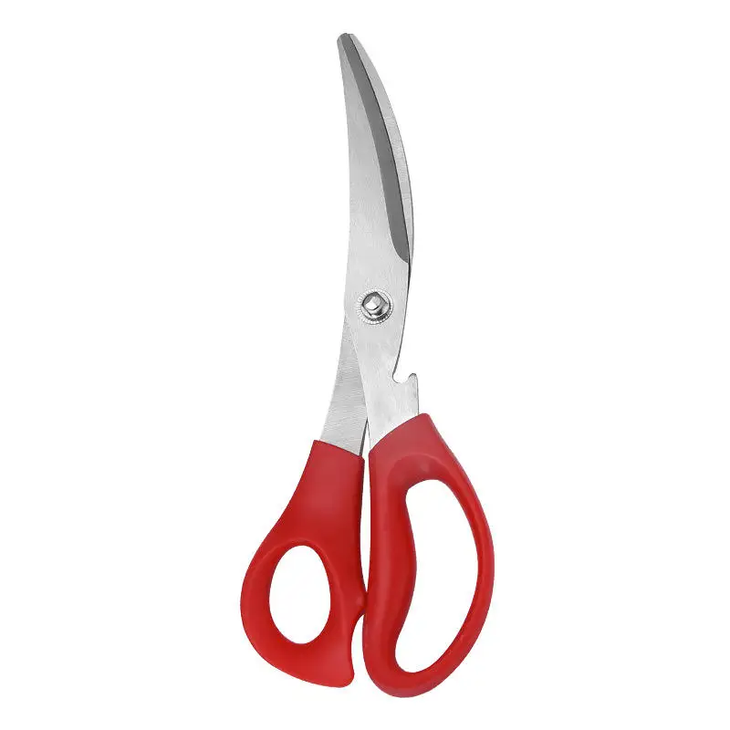 Multi-functional stainless steel Korean barbecue scissors, kitchen scissors