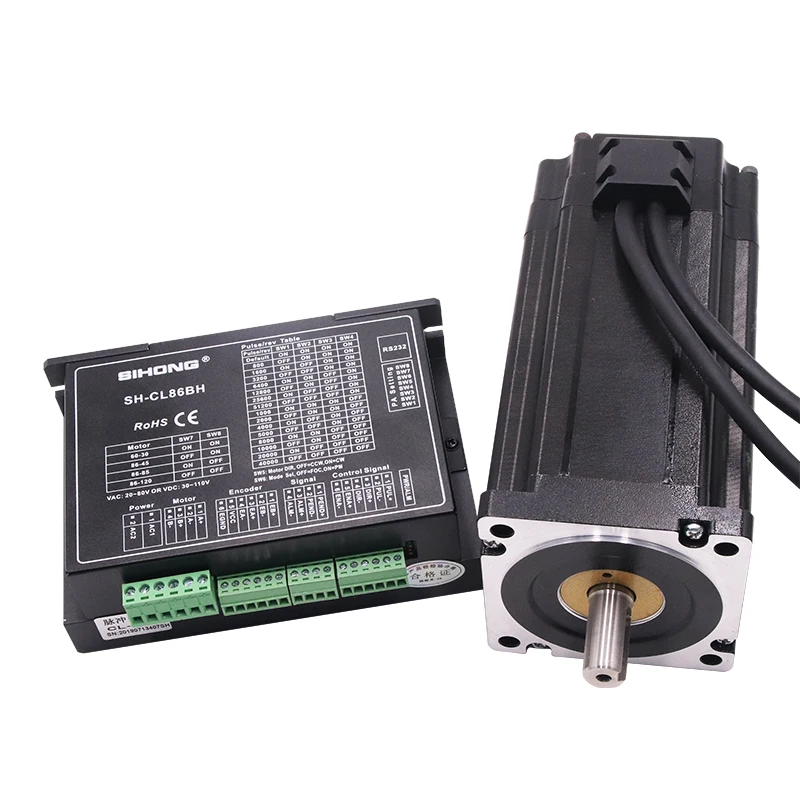 
China factory 12N.m Nema34 12nm 6A step servo closed loop stepper motor with driver for Milling Machine  (1600066152811)