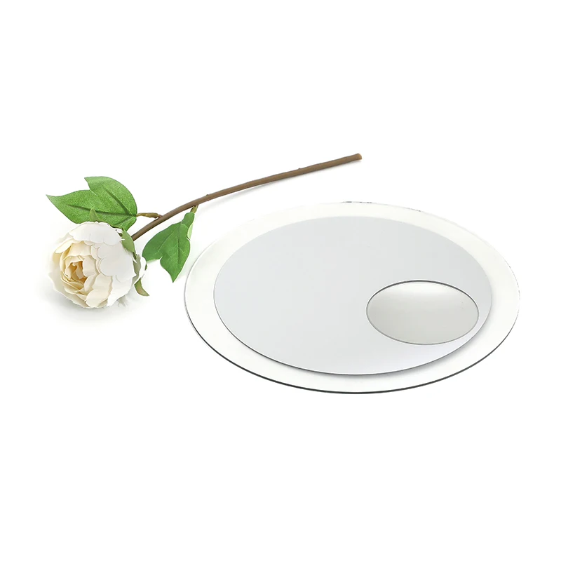 Durable High Reflective Concave Magnifying Mirror Glass Sheet Magnifying Make Up Mirror 2X 5X 7X 10X