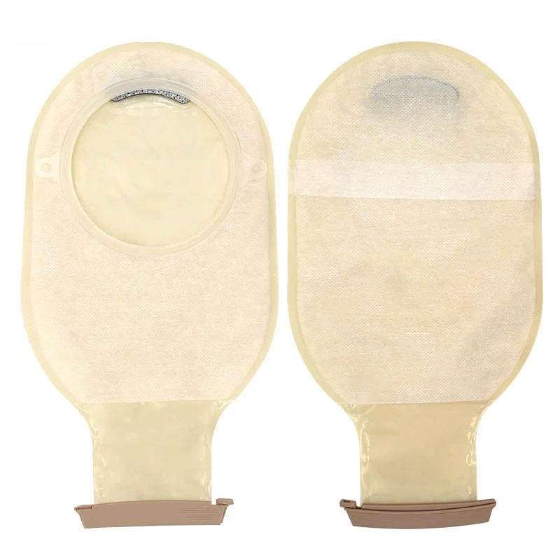 Two-piece colostomy bag Y4401 tawny medical consumables material Colostomy bag for anorectal patients