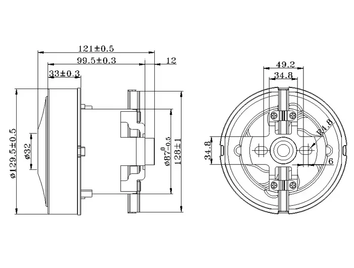 1200W dry vacuum cleaner motor