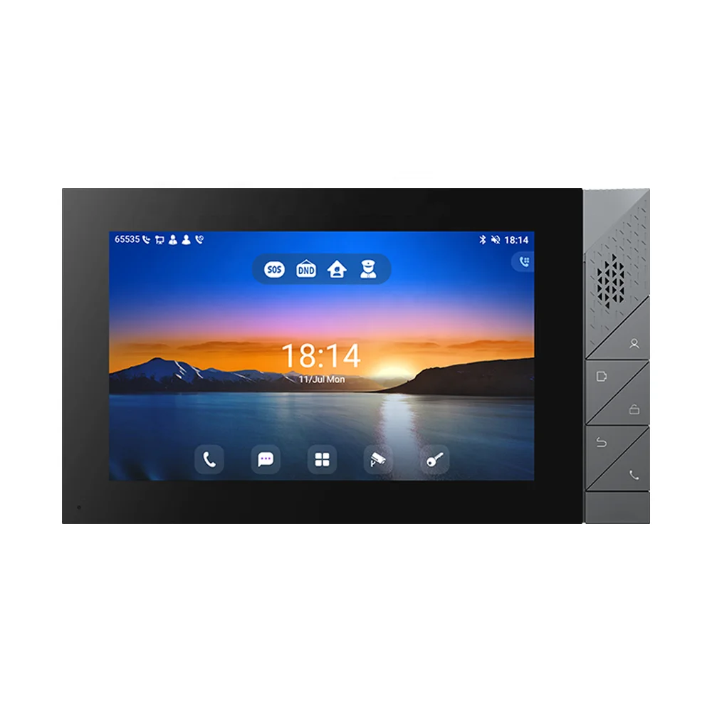 I55A 7-inch Touch Screen Voip Products Android 9.0 operating system HD voice speech Access Control SIP Indoor Station