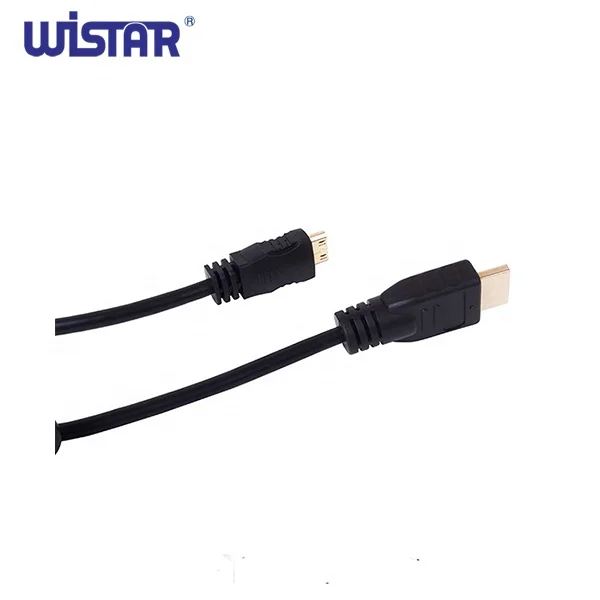 Gold Plated Spring Coiled High Speed Male to Male HDMI to Mini Cable