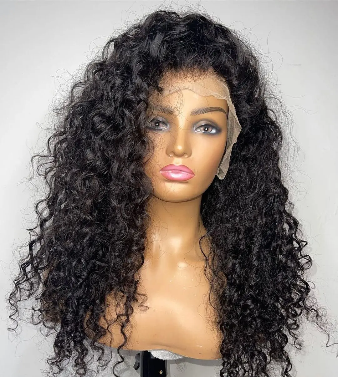 Cuticle Aligned Hair Transparent Swiss Hd Lace Frontal 360 Hd Transparent Lace Frontal Wig Curly Human Wigs For Black Women