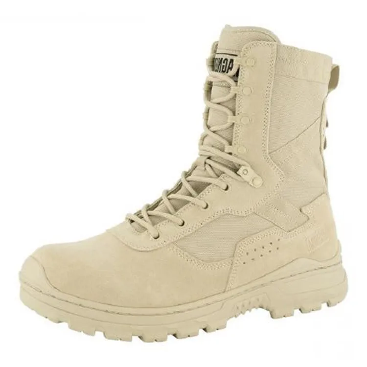 China Custom Suede Leather Breathable Tactical Boots For Men