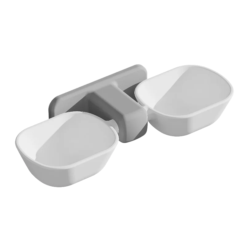 Dog Cat Bowl Wall Mounted Shelf Acrylic Wall Mounted Raised Customized Height Pet Feeder