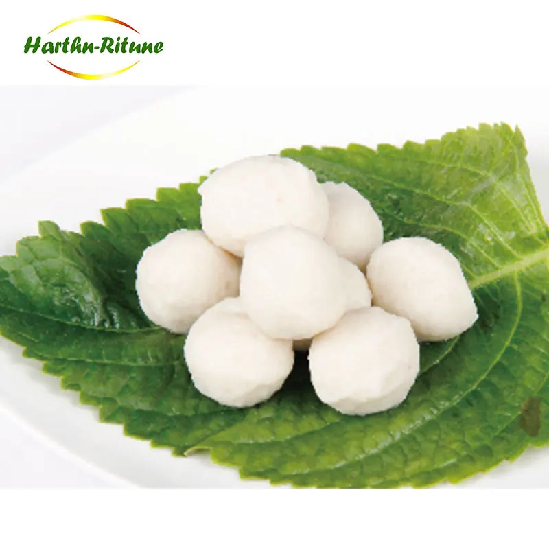 
Wholesale Frozen Seafood Premium White Sandwich Fish Balls With Filling 