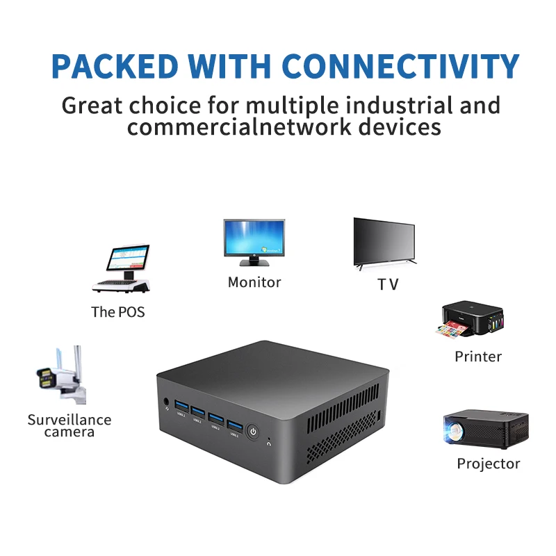 NUC Mini Pc DDR5 Ram 8g+128/256 Ssd Alder Lake N95/N100/N300/N305 4k 60hz Low Power Computer Home Mini Pc Con Windows 11